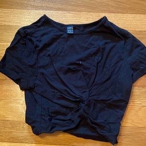 Knot front short sleeve